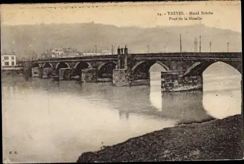 Ak Trier an der Mosel, Moselbrücke