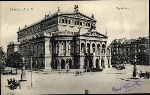 Ak Frankfurt am Main, Opernhaus