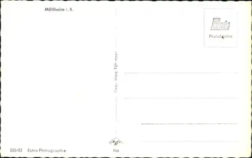 Ak Müllheim in Baden Markgräflerland, Panorama