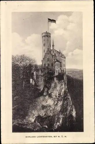 Ak Honau Lichtenstein in Württemberg, Schloss Lichtenstein