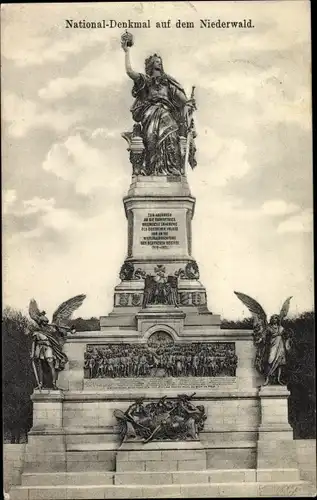 Ak Rüdesheim am Rhein, Niederwald Nationaldenkmal