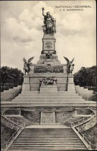 Ak Rüdesheim am Rhein, Niederwald Nationaldenkmal