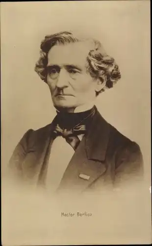 Ak Französischer Komponist Louis Hector Berlioz, Portrait