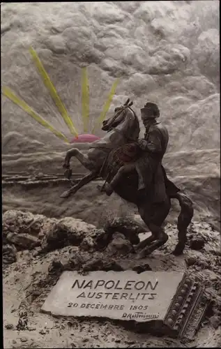 Künstler Ak Mastroianni, Napoleon Bonaparte, Austerlits 1805