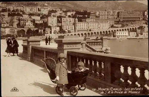 Ak Monte Carlo Monaco, Die Kinder von S.H. dem Fürsten von Monaco