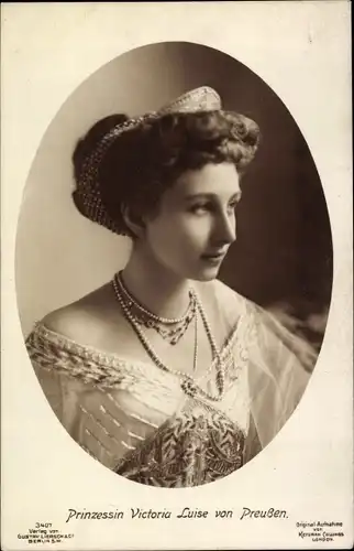 Ak Prinzessin Victoria Luise von Preußen, Portrait