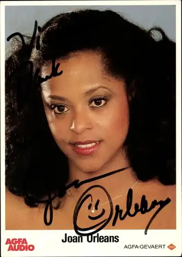 Ak Sängerin Joan Orleans, Portrait, Autogramm