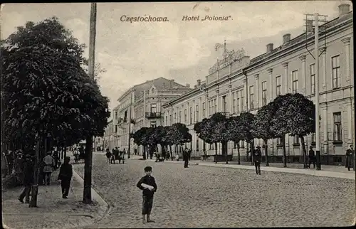 Ak Częstochowa Tschenstochau Schlesien, Hotel Polonia
