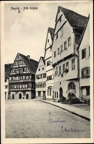 Ak Nagold im Schwarzwald, Alte Schule