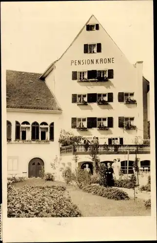 Ak Lindau am Bodensee Schwaben, Pension Krone