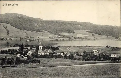 Ak Zell am Moos Oberösterreich, Totalansicht