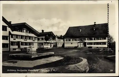 Ak Sulzberg Vorarlberg, Dorfpartie, Siedlung