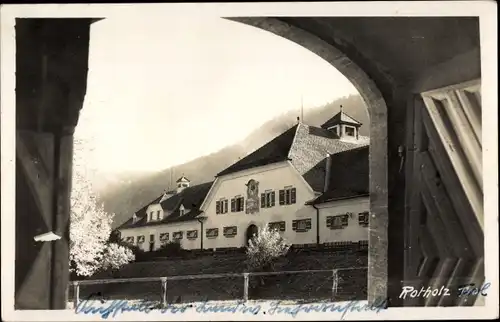 Ak Rotholz in Tirol, Gebäude