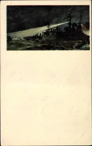 Künstler Ak Deutsche Kriegsschiffe, Kaiserliche Marine, Opfertag 1916 für Heer und Marine