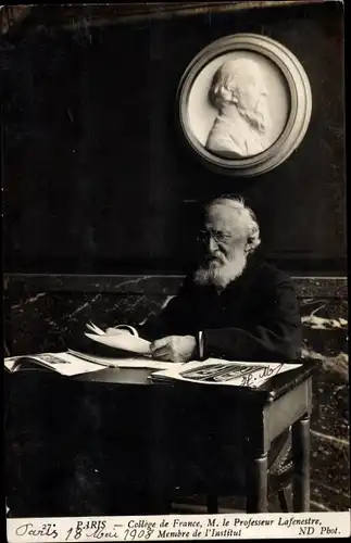 Ak Paris, College de France, Professor Lafenestre, Mitglied des Instituts
