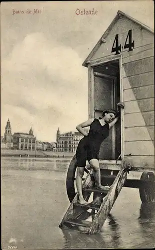 Ak Ostende Ostende Westflandern, Bains de Mer
