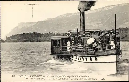 Ak Bourget Savoie, Lac du Bourget, Vapeur La Savoie