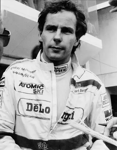 Ak Rennfahrer Gerhard Berger, Ferrari