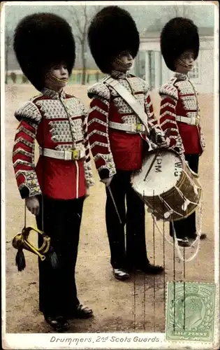 Ak Britisches Militär, 2nd Scots Guards, Drummers