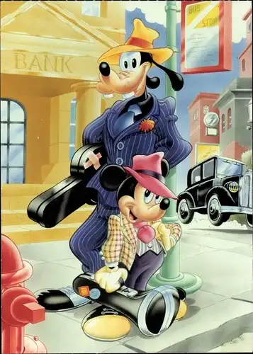 Ak Walt Disney, Mickey Mouse, Goofy