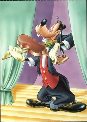 Ak Walt Disney, Goofy spielt Geige