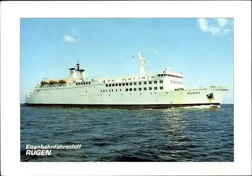 Ak Eisenbahnfährschiff Rügen, TS Line