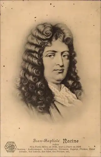 Ak Schriftsteller Jean-Baptiste Racine, Portrait