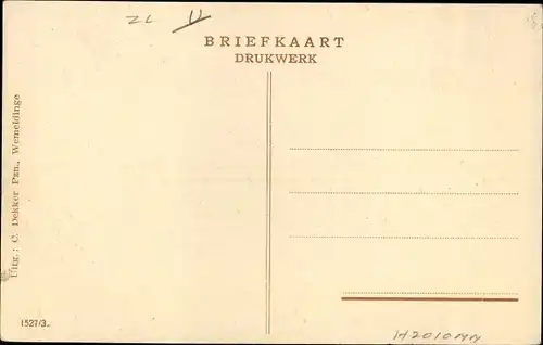 Ak Wemeldinge Zeeland Niederlande, Klapbank