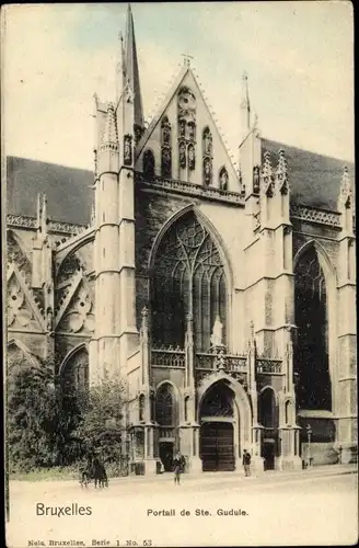 Ak Brüssel Brüssel, Ste Gudule