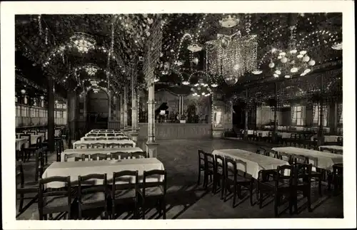 Ak Zwönitz im Erzgebirge Sachsen, Ballhaus Feldschlösschen genannt Wind, am Bahnhof, Inh. E.Uhlig