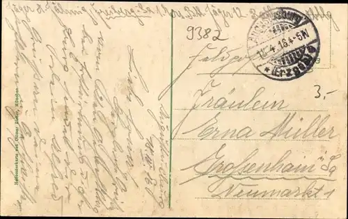 Ak Augustusburg Erzgebirge, Teilansicht, Schloss