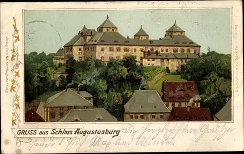 Künstler Litho Dutzauer, Max, Augustusburg im Erzgebirge, Schloss