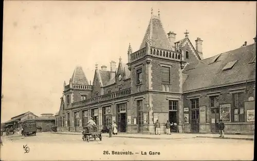 Ak Beauvais Oise, La Gare