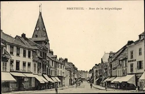 Ak Breteuil-Oise, Rue de la République