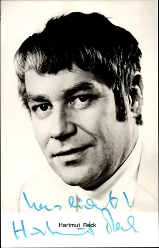 Ak Schauspieler Hartmut Reck, Portrait, Autogramm