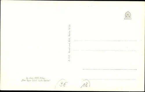 Ak Schauspielerin Barbara Rütting, Portrait, Die Spur führt nach Berlin, Autogramm