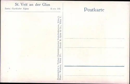 Ak Sankt Veit an der Glan Kärnten, Platz mit Brunnen