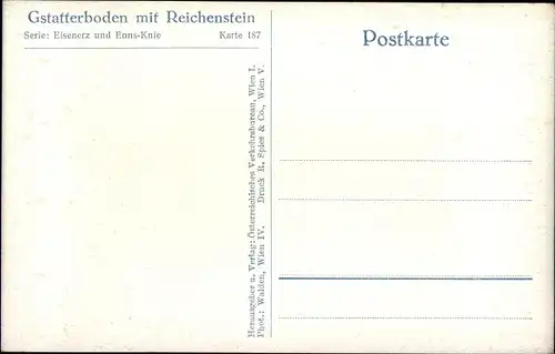 Ak Gstatterboden Admont Steiermark, Bahnhof, Reichenstein