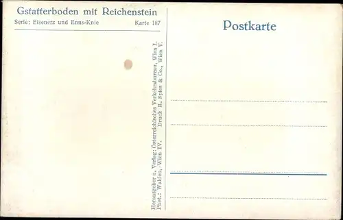 Ak Gstatterboden Admont Steiermark, Bahnhof, Reichenstein