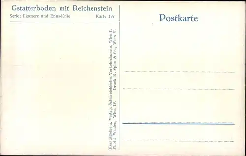 Ak Gstatterboden Admont Steiermark, Bahnhof, Reichenstein