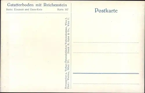 Ak Gstatterboden Admont Steiermark, Bahnhof, Reichenstein