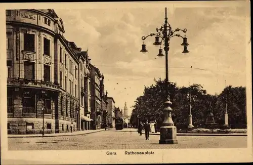 Ak Gera in Thüringen, Rathenauplatz