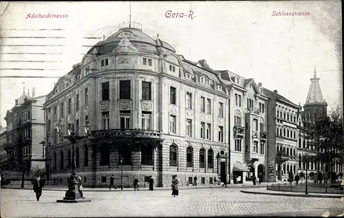 Ak Gera in Thüringen, Adelheidstraße, Schlossstraße