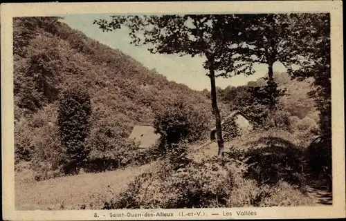 Ak Saint Ouen des Alleux Ile et Vilaine, Die Täler