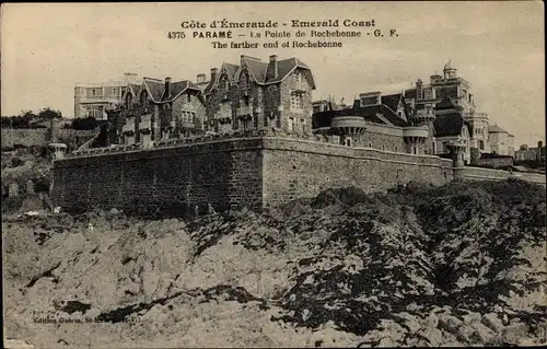 Ak Paramé Saint Malo Ille et Vilaine, La Pointe de Rochebonne