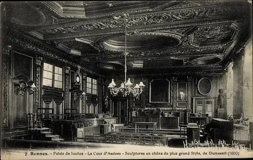 Ak Rennes Ille et Vilaine, Justizpalast, Schwurgericht
