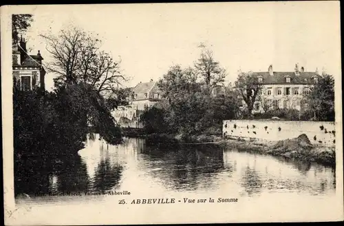 Ak Abbeville Somme, Blick auf die Somme