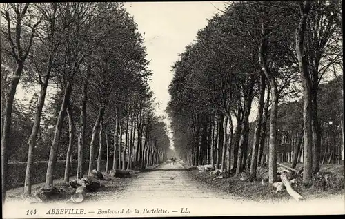 Ak Abbeville Somme, Boulevard de la Portelette