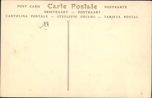 Postkarte Paris, Seine-Überschwemmung 1910