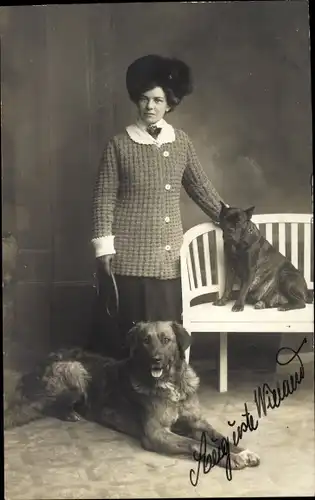 Ak Schauspielerin Auguste Wieland, Portrait, Autogramm